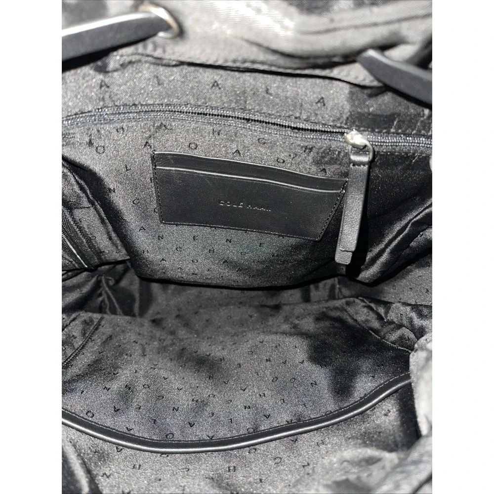 Cole Haan Quilted Nylon Backpack Black